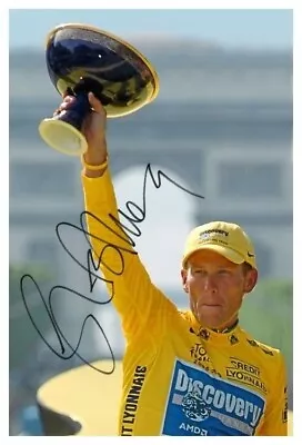 LANCE ARMSTRONG (2) - LEGEND TDF - CYCLING - 6x4 Signed Autograph PHOTO Print • £2.34