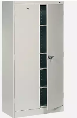 Tennsco Light Gray Standard Cabinet - 36  X 18  X 72  - Steel Nylon - 5 X • $849.99