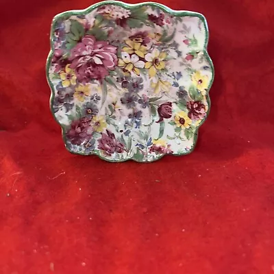 VTG Midwinter Burslem Floral Chintz Brama Porcelain Porcelon Trinket Bon BonDish • $10