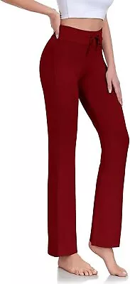 ADANIKI Women's Long Modal Comfy Drawstring Trousers Loose Straight-Leg For Yoga • $43.60
