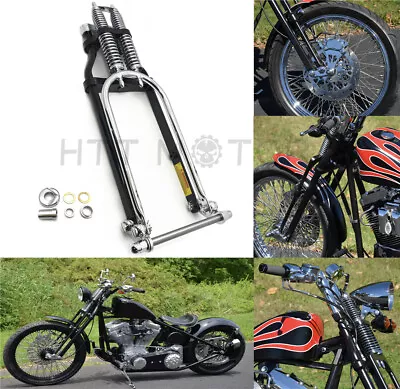 Springer Front End -4  Under Black Harley Davidson Sportster Bobber Chopper Arch • $461.99