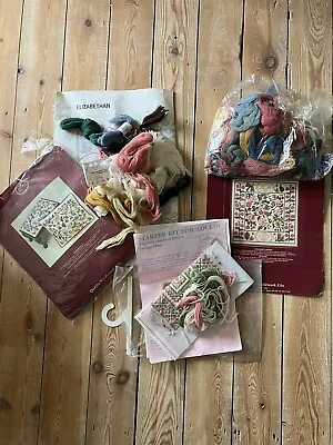 Bundle Of Vintage Pre-owned Tapestry Kits With Wool From Coleshill Collection • £10