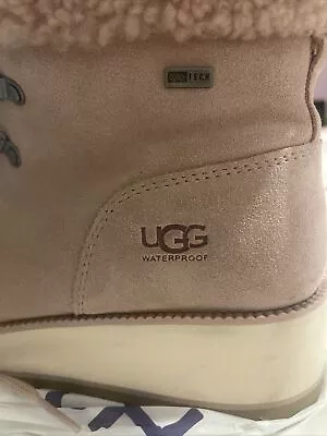 UGG Dry Tech Waterproof Platform Pink Boots UK Size 6 • £45