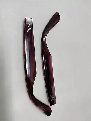 RAY BAN WAYFARER RB 5184 8145 145mm TRANSLUCENT BURGUNDY TEMPLE ARM PARTS 0377 • $40