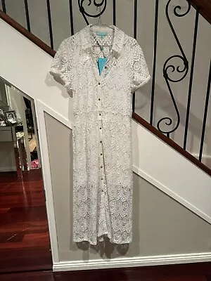 Melissa Odabash Ladies White Lace Dress  Size Large  Brand New With Tags • $104.02