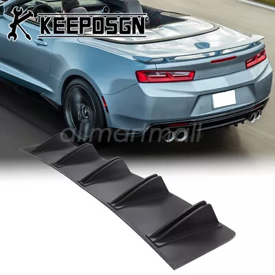 Rear Bumper Diffuser Lip Splitter Spoiler Shark Fins  For Chevrolet Chevy Camaro • $37.90