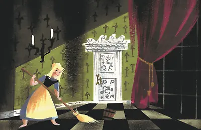 Mary Blair Cinderella Cleaning Up Concept Art Poster Print 11x17 Disney • $16.19