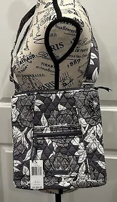 Vera Bradley Women’s Hipster Bag Purse Moon Shadow Meadow Floral Grey NWT • $47.99