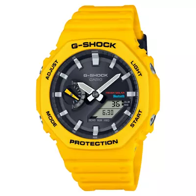 New Casio G-Shock GAB2100C-9A A/D Solar Bluetooth Resin Watch Yellow Watch • $127.99