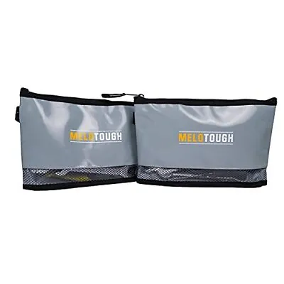 $21.86 • Buy Waterproof Material 12 Inch Zipper Tool Pouch 2 Pack Multipurpose Tool Bag Carry