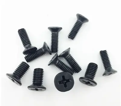 M2 X 4mm Laptop Notebook Computer Screws Phillips Head Screw Black 4pcs • £1.29