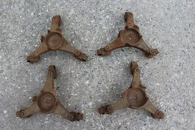 $39.99 • Buy Lot Of 4 Antique Vintage Handy Harper Cast Iron Caster Set Piano Stove Mover