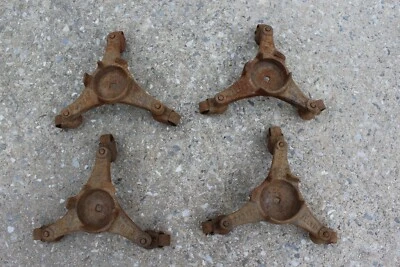 Lot Of 4 Antique Vintage Handy Harper Cast Iron Caster Set Piano Stove Mover • $29.99