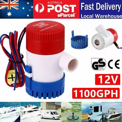 1100GPH 12V Electric Marine Submersible Bilge Sump Water Pump For Boat Yacht OZ • $12.45