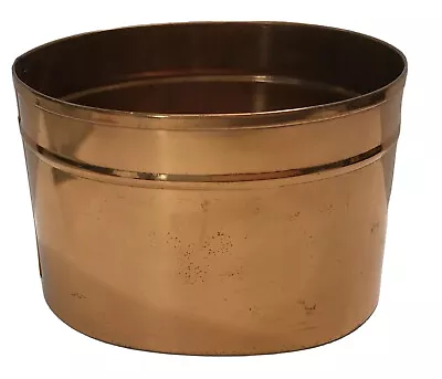 Vintage Solid Copper Small Oval Container Planter Made In U.S.A • $14.99