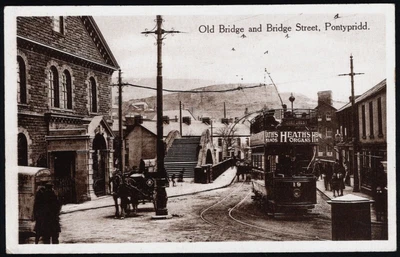 £10 • Buy Animated Postcard The Forest Tram & Cab-old Bridge And Bridge Street-pontypridd