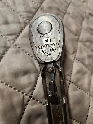 Craftsman Vintage H In Circle Date Code Ratchet 1/2  Drive Circa 1940s • $125