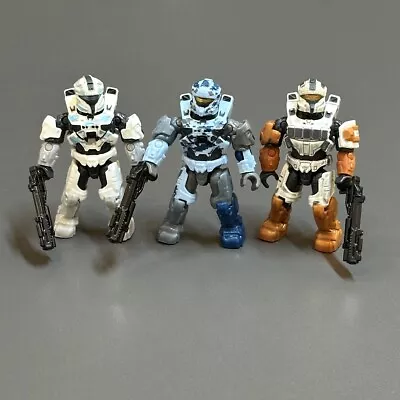 3X Mega Construx Bloks Halo Infinite Blue UNSC SPARTAN Mini Figure TOYS #73 • $11.39