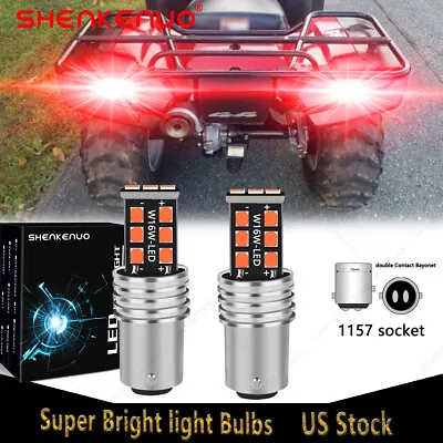 LED Tail Light Bulb For Honda Rancher 350 400 500 650 680 34906-447-711 12v 21/5 • $15.11