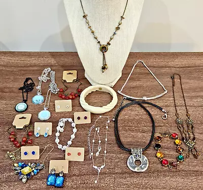 Vintage To Now Jewelry Lot 20PC Chico's David Aubrey Nina Ricci Preowned & New • $27.95