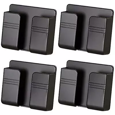 $12.29 • Buy 4PC Wall Mount Cell Phone Charging Holder, Black Adhesive Mobile Phone Wall...