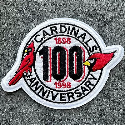 Vintage NFL Arizona Cardinals 100th Years Anniversary Iron On Patch 4.25  X 3  • $6.99