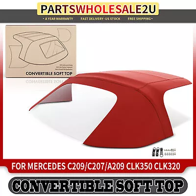 Burgundy Convertible Soft Top For Mercedes C209/C207 CLK350 A209 CLK320 CLK550 • $319.99