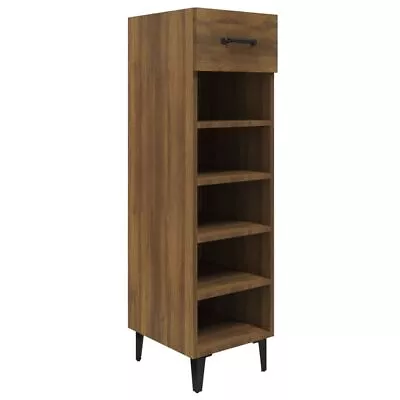 Modern Wooden Narrow Hallway Shoe Storage Cabinet Organiser Rack Unit Drawer • £49.99