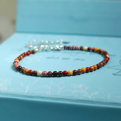 Natural Mookaite Stone Dainty Bracelet Crystal Healing Bracelet Wholesale • $13.90