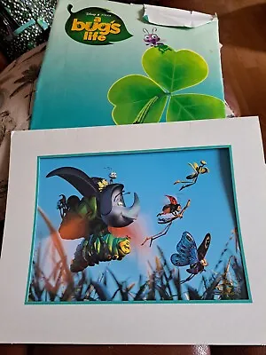 Disney Pixar A Bugs Life And Mulan The Disney Store 1999 Lithographs X 2 • £4.99