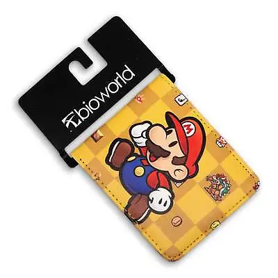 Brand New Men Super Mario Bros Purse Short Bifold Fashion Leather Wallet • $15