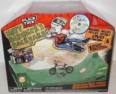 NEW: Flick Trix Matt Beringer's Backyard Mini Ramp & DVD Factory Sealed • $59.95