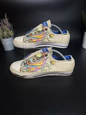 Ed Hardy Laceless Slip On Unisex  Size 6 Beige  Sneakers /D/ • $25.50