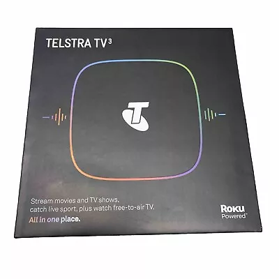 Roku Telstra TV3│3rd Generation│4701TL│4K│HDR│Media│Streaming│Remote│Black • $112