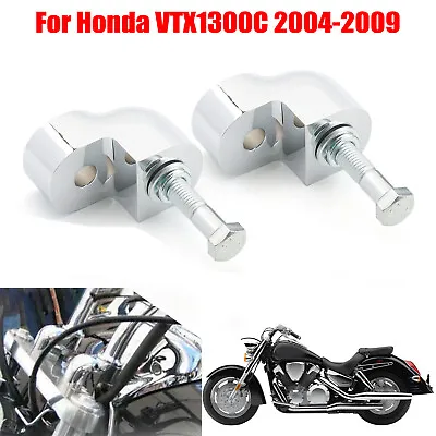 Fits HONDA VTX1300C 2004-09 Motorcycle Handlebars Riser Pullback 2  Rod Clamp • $65.99