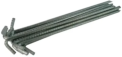 Tent Pegs Heavy Duty Steel 400mm X 10mm Marquee Tarpaulin Awning Ground Stakes  • £15.79