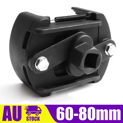60-80mm Adjustable Car Oil Filter Removal Wrench Use W/ 1/2  Square Drive Tool Z • $20.95
