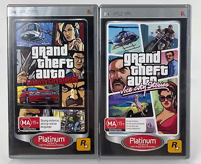 Grand Theft Auto - Vice City & Liberty City Stories PSP Bundle (Region 4) • $42.99