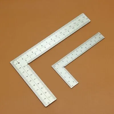 L-shaped Ruler Measuring Layout Tool Stainless Steel Square 90° Turning Ruler US • $8.79