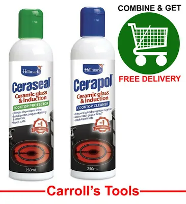 Hillmark Cerapol Ceramic Cooktop Stove Cleaner/Sealer Combo 250ml • $19.96
