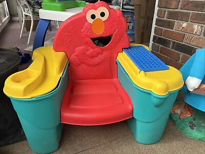 Sesame Street Elmo Toddler Desk Chair Storage Kids • $38