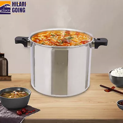 23 Quart Pressure Canner Cooker W/Gauge Release Valve Silver Large Capacity 22L! • $98.80