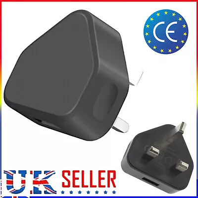 5V 1A UK Plug 3 Pin Mains USB Wall Charger Adapter For Mobile Phone Universal CE • £5.88