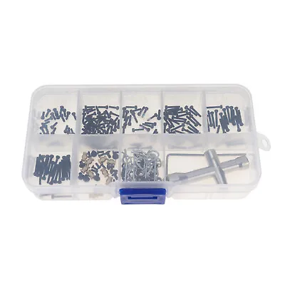 £11.99 • Buy 252pcs Steel M1.4 Assorted Screw Pin Nut Tool Kit For Axial SCX24 1/24 RC Car