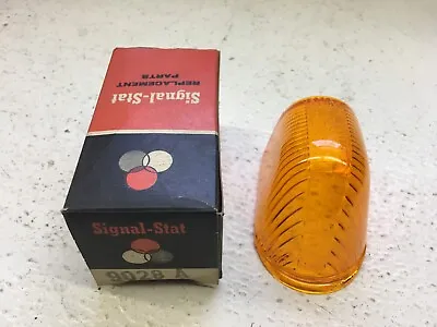 Vintage NOS Signal-Stat 9028-A Cab Marker Light Lens Amber 1310 • $10