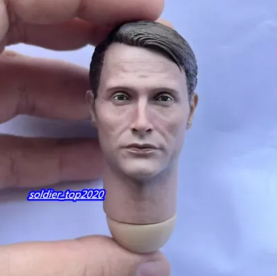 1/6 Hannibal Mads Mikkelsen Head Sculpt Model For 12  Male Soldier Action Figure • £30.90