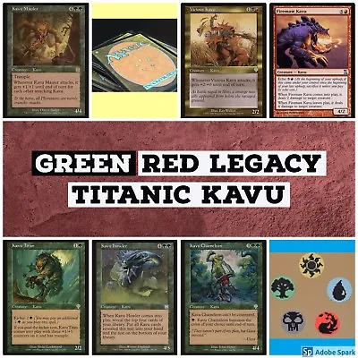 Mtg Green Red Kavu Titanic Legacy Deck Magic The Gathering Rares Mauler Titan • $8.71