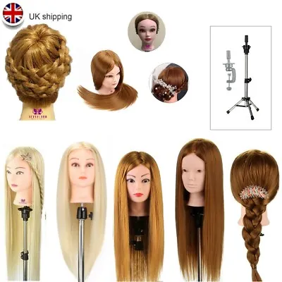 £15.99 • Buy 22-30'' Training Head Hairdressing Salon Practice Styling Mannequin Doll Clamp