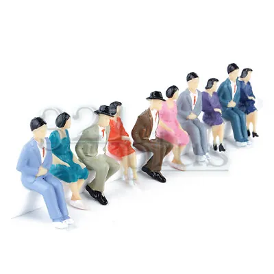 10 Pcs. Sitting 1:32 Scale Figures Miniature Model People Sitting Male & Female • $3.95