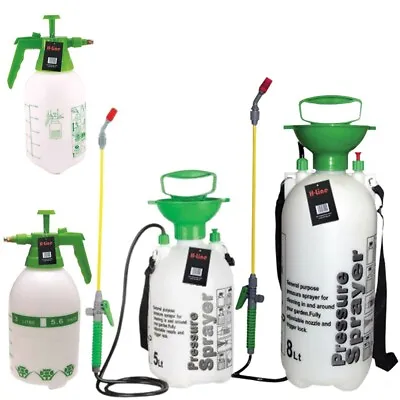 3L 5L 8L Garden Pressure Spray Bottle Portable Hand Pump Sprayer Weed Chemical • £7.49